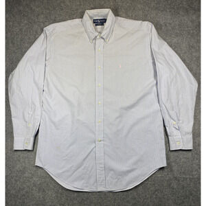 Ralph Lauren Shirt Mens Medium Plaid Button Down Blake Long Sleeve Classic Fit